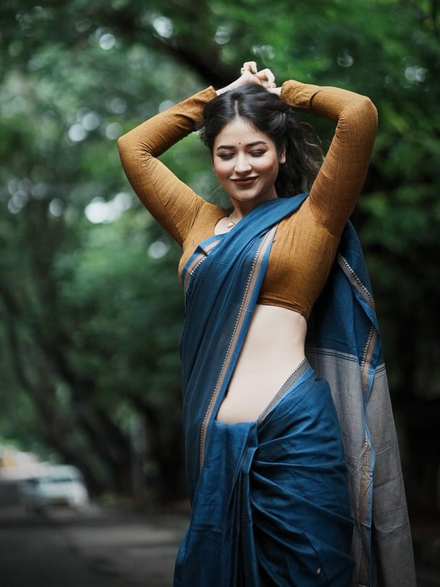 చీరలో అందాల అంగరంగ వైభవంగా మెరిసిన ప్రియాంక జవాల్కర్