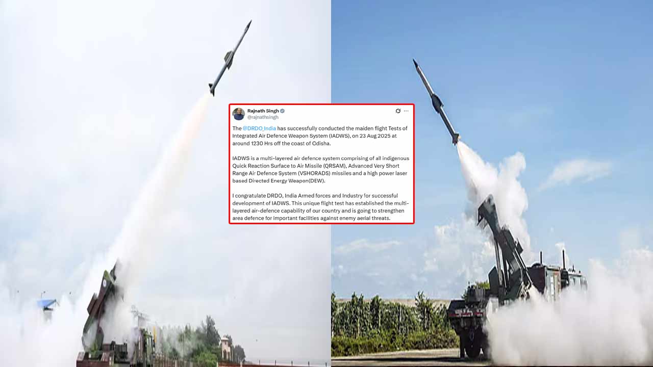Air Defence System: రంగంలోకి కొత్త ఎయిర్‌ డిఫెన్స్‌ వ్యవస్థ.. పరీక్షించిన భారత్