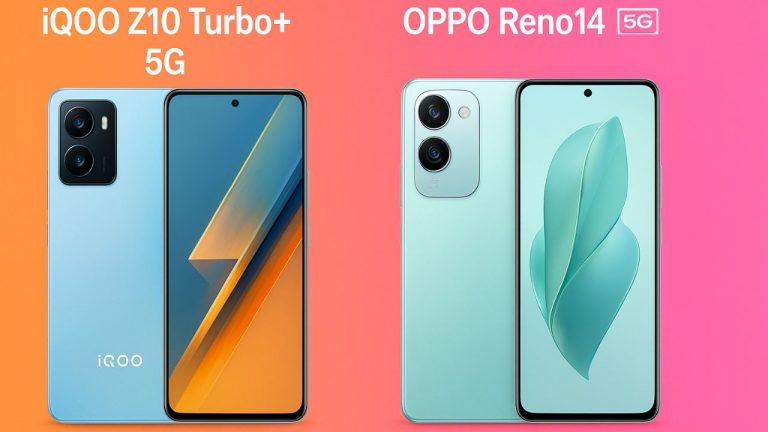 iQOO Z10 Turbo+ 5G vs OPPO Reno 14 5G: మిడ్ రేంజ్‌లో బ్యాటరీ, కెమెరా, పనితీరు.. ఎవరిదీ పైచేయి?