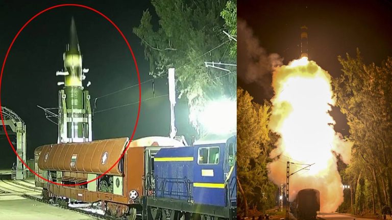 India: భారత్ అమ్ములపొదిలో మరో అస్త్రం.. రైలు నుంచి నింగికేగిన అగ్ని ప్రైమ్‌