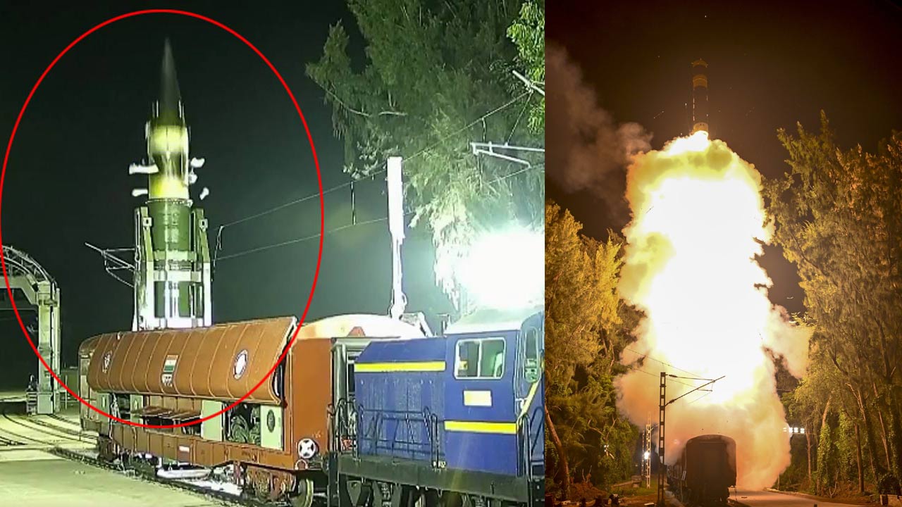 India: భారత్ అమ్ములపొదిలో మరో అస్త్రం.. రైలు నుంచి నింగికేగిన అగ్ని ప్రైమ్‌