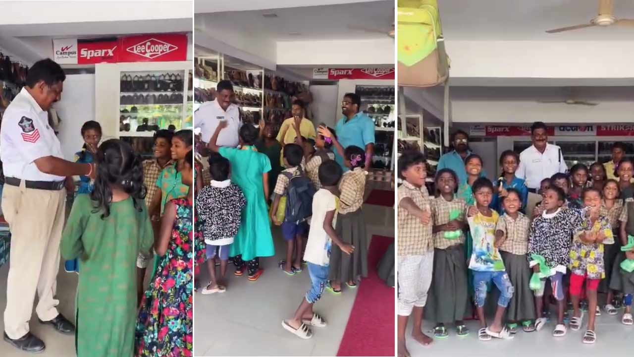 Head Constable Help Students: హ్యాట్సాఫ్ వెంకటరత్నం.. మానవత్వం చాటుకున్న ట్రాఫిక్ కానిస్టేబుల్..