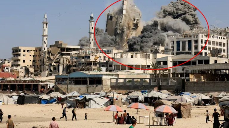 Gaza-Israel: గాజాపై భీకర స్థాయిలో ఇజ్రాయెల్ దాడులు.. తగలబడుతున్న భారీ భవంతులు