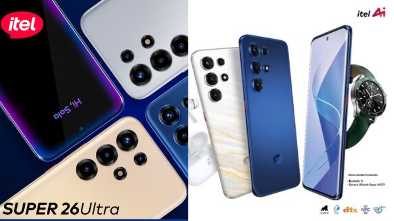 6000mAh బ్యాటరీ, అధునాత AI ఫీచర్లు, IP65 రెసిస్టెన్స్‌తో Itel Super 26 Ultra స్మార్ట్ ఫోన్ లాంచ్!