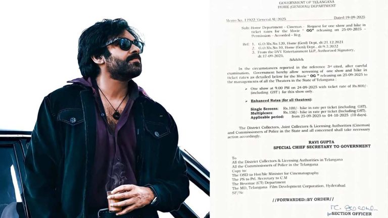 OG : తెలంగాణలో ఓజీ ప్రీమియర్స్.. టికెట్ రేట్ల పెంపు