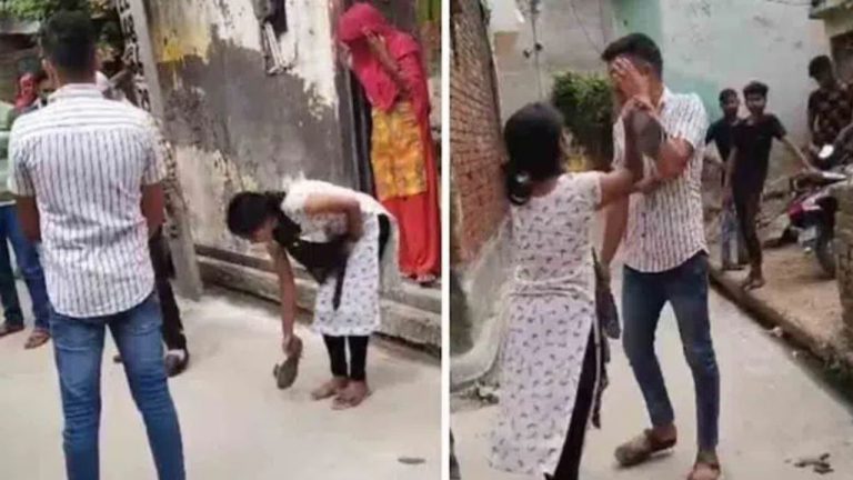 Uttarpradesh: యువకుడిని చెప్పుతో కొట్టిన మహిళ..  తీర్పు చెప్పిన పంచాయతీ పెద్దలు