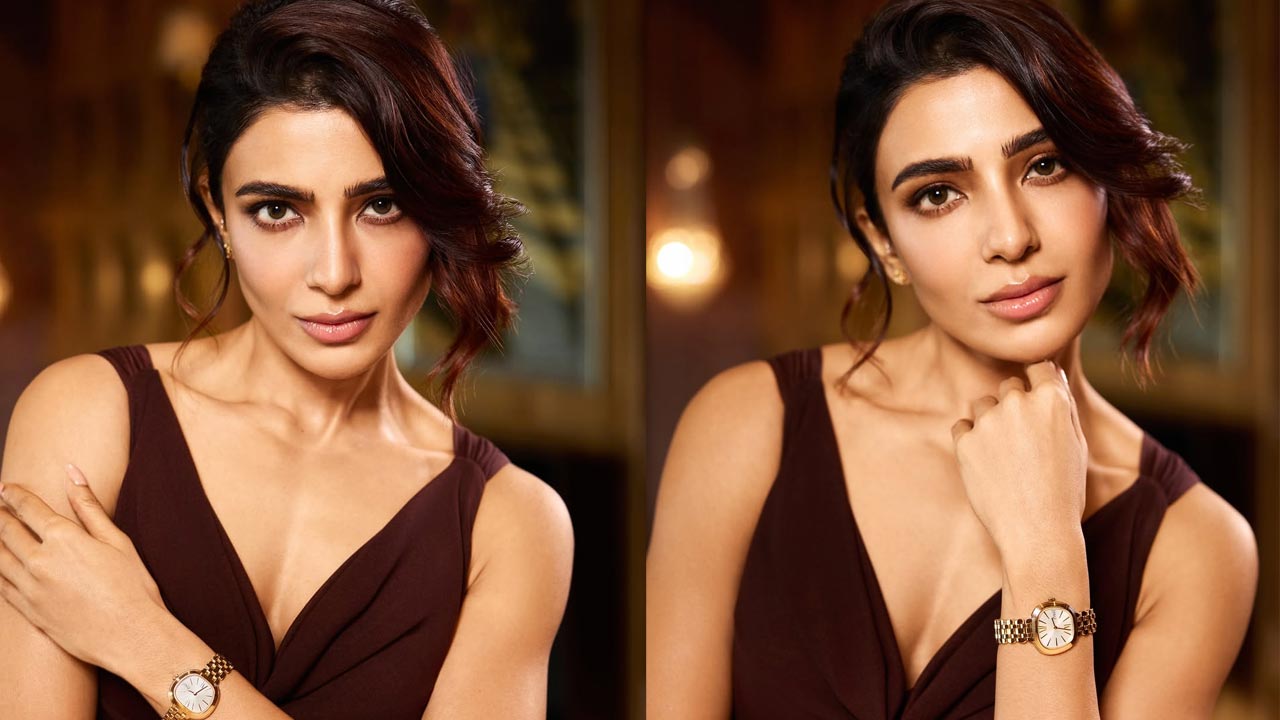 Samantha : అలాంటి డ్రెస్ లో సమంత ఘాటు సోకులు