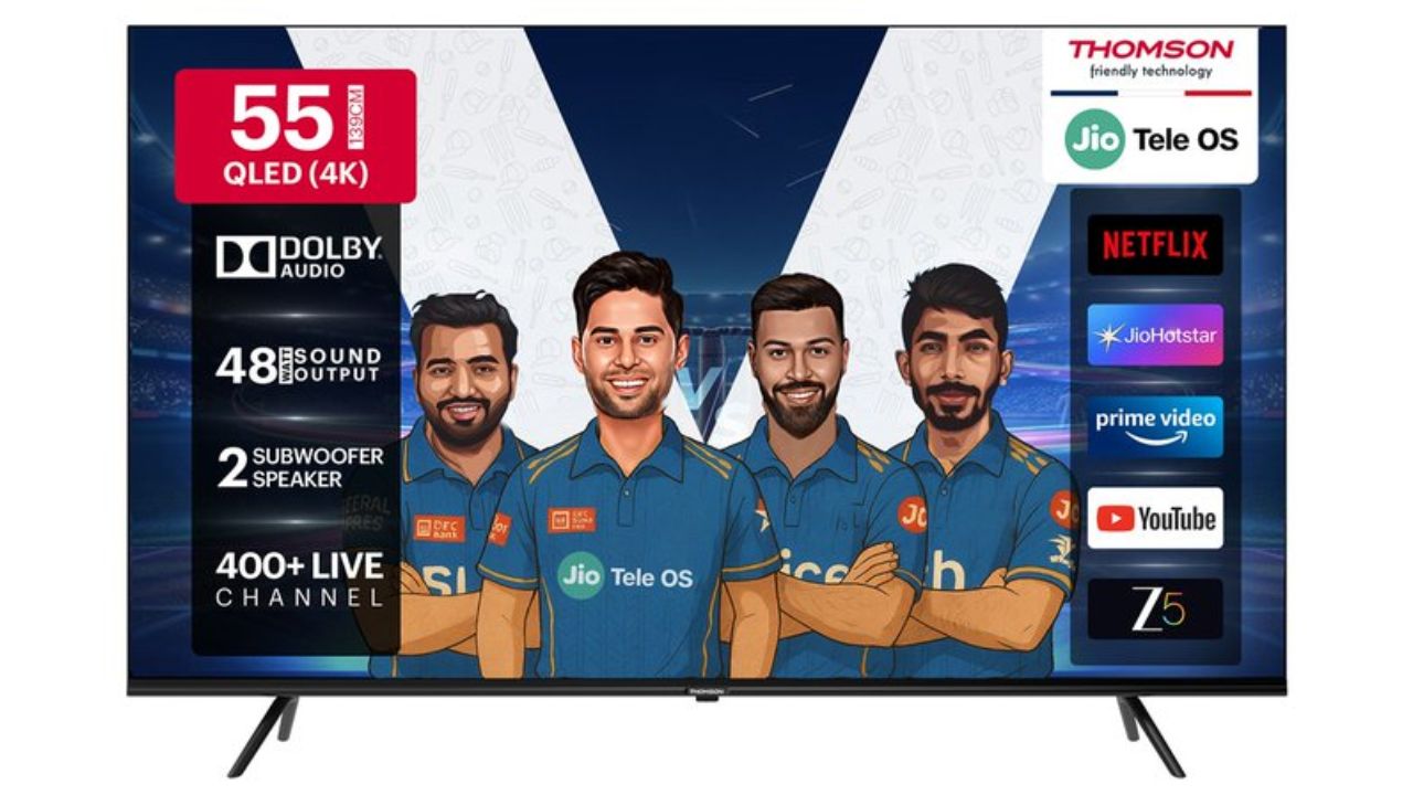 జియోటెల్ OS, HDR10+ డిస్‌ప్లేతో మొదటి QLED టీవీలను లాంచ్ చేసిన Thomson!