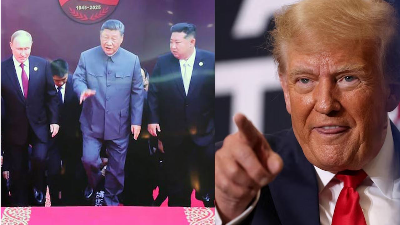 Trump: ఆ ముగ్గురూ కలిసి అమెరికాపై కుట్ర.. చైనా కవాతుపై ట్రంప్ ఆరోపణలు