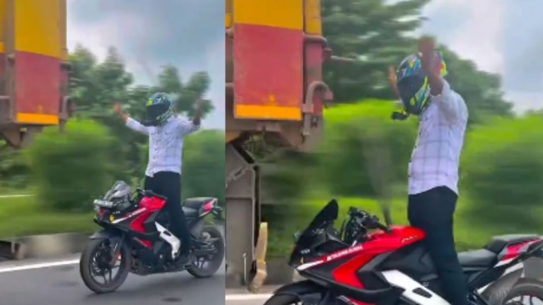 bike riders dangerous stunts: అరేయ్… ఏంట్రా ఇది.. ఫేమస్ అవ్వడం కోసం ఎంతకైనా తెగిస్తారా..
