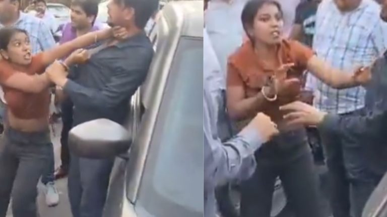 Uttar Pradesh: రోడ్డు మీదనే మొగుడిని పొట్టు పొట్టు కొట్టిన భార్య