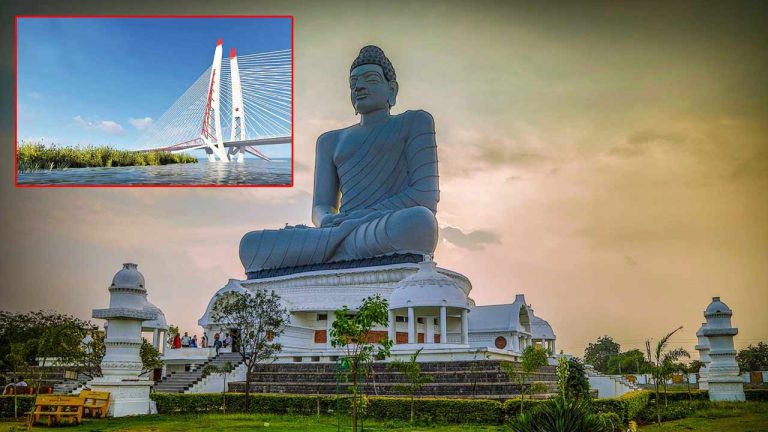 Amaravati Iconic Bridge: అమరావతి ఐకానిక్ వంతెన నమూనా ఎంపిక..