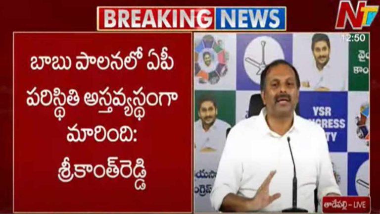 Gadikota Srikanth Reddy: బాబు పాలనలో ఏపీ పరిస్థితి అస్తవ్యస్థంగా మారింది..
