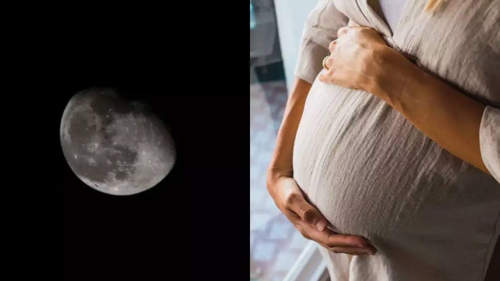 Pregnant Women Lunar Eclips