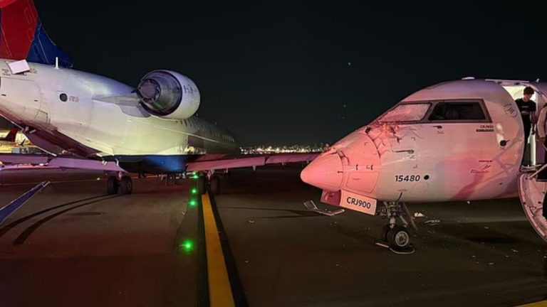 Planes Collide: తృటిలో పెను ప్రమాదం మిస్.. ఢీకొన్న రెండు విమానాలు