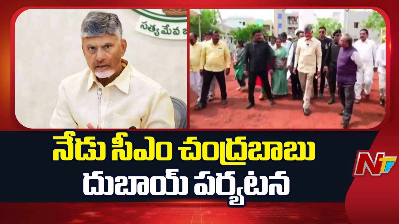 CM Chandrababu: నేడు దుబాయ్ పర్యటనకు సీఎం చంద్రబాబు..