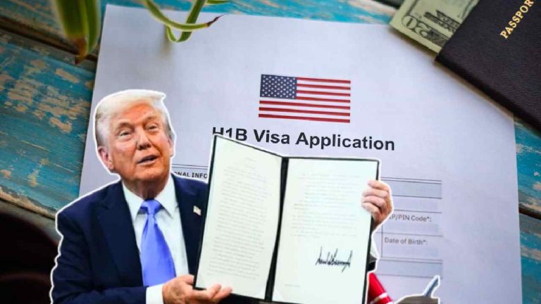 H-1B visa: “భారతదేశం అమెరికన్ కలల్ని దొంగిలిస్తోంది”.. ట్రంప్ సర్కార్ ఆరోపణ..