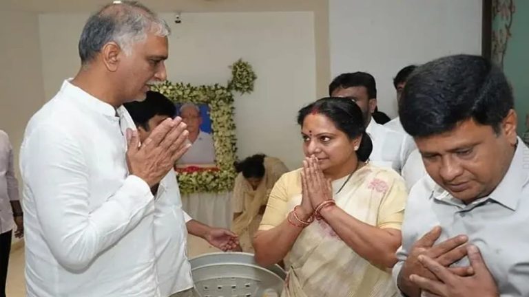 Kavitha: మాజీ మంత్రి హరీష్‌రావు ఇంటికి కల్వకుంట్ల కవిత..
