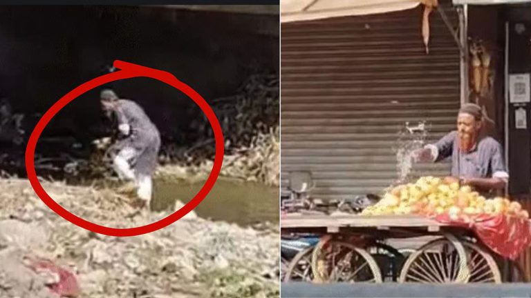 MP: ఆపిల్స్‌పై మురికి కాలువ నీరు చల్లి అమ్ముతున్న వ్యక్తి.. రెడ్‌హ్యాండ్‌గా…