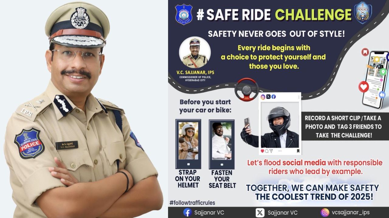 Safe Ride Challenge: హెల్మెట్, సీట్‌బెల్ట్, సేఫ్టీ.. స్టాలిన్ సినిమా తరహా ‘సేఫ్ రైడ్ ఛాలెంజ్’