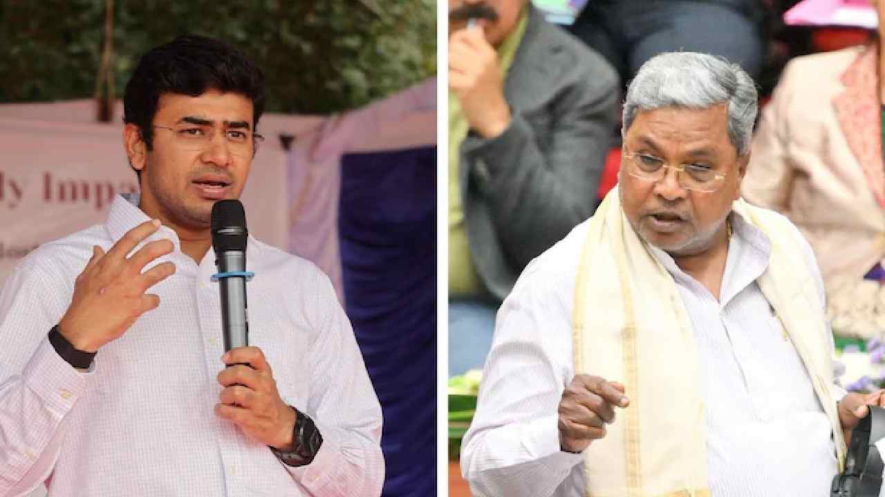 Karnataka: తేజస్వీ సూర్య ‘‘అమావాస్య’’, సిద్ధరామయ్య ‘‘గ్రహణం’’.. బీజేపీ వర్సెస్ కాంగ్రెస్..