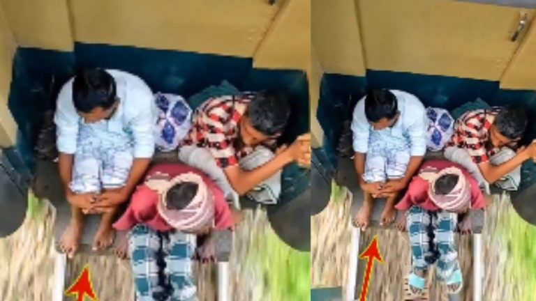 Shocking Viral Video: ఏందయ్యా ఇది.. మరీ అక్కడ ఎలా కూర్చున్నారు..తేడా వస్తే.. అంతే…