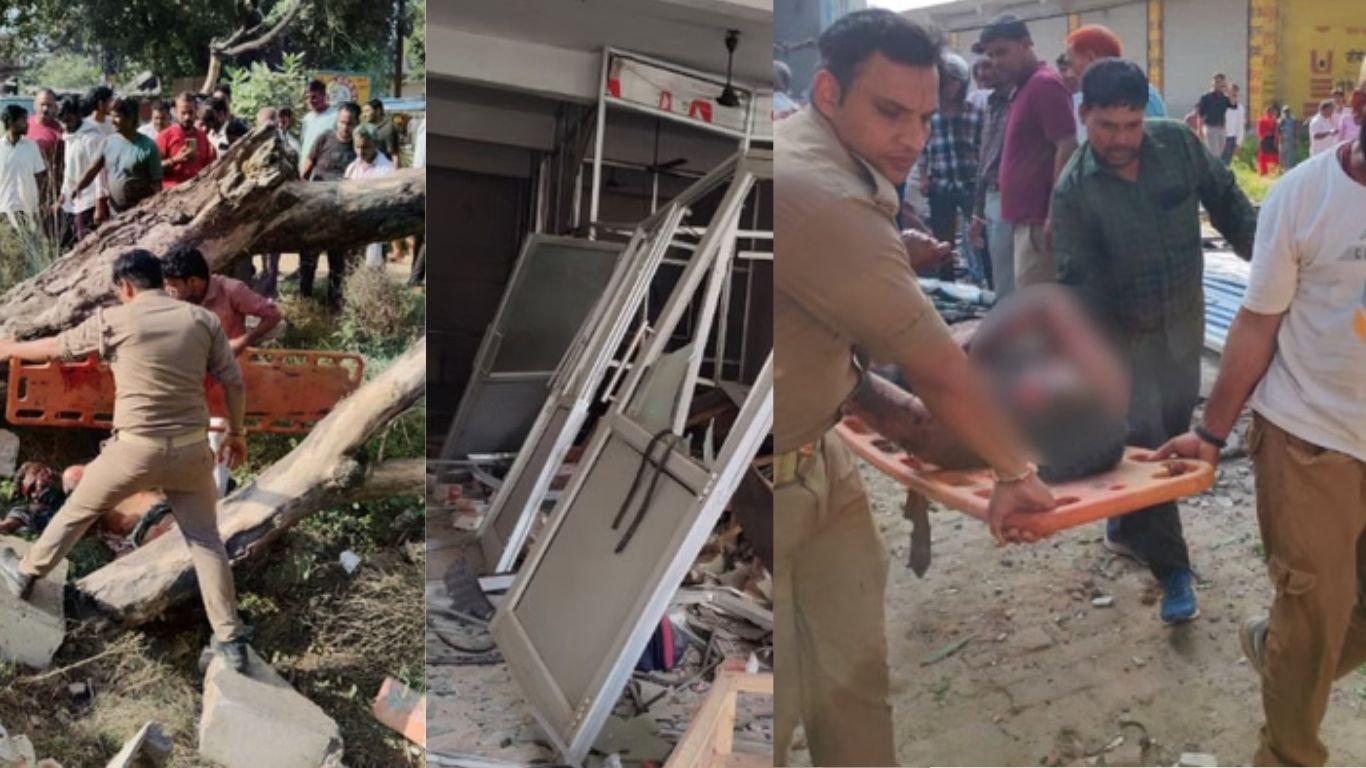 Farrukhabad :కోచింగ్ సెంటర్‌లో భారీ పేలుడు..  50 మీటర్ల దూరంలో మృతదేహం
