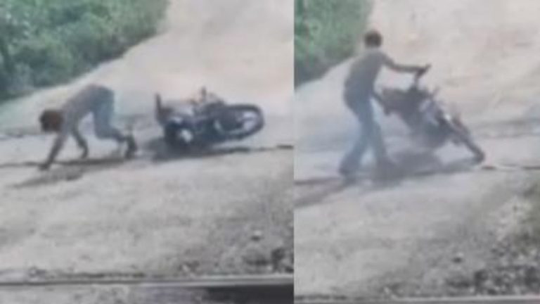 Bike Accident: ట్రాక్ పై పడిపోయిన యువకుడు.. అనుకోకుండా వెనుక నుంచి రైలు…