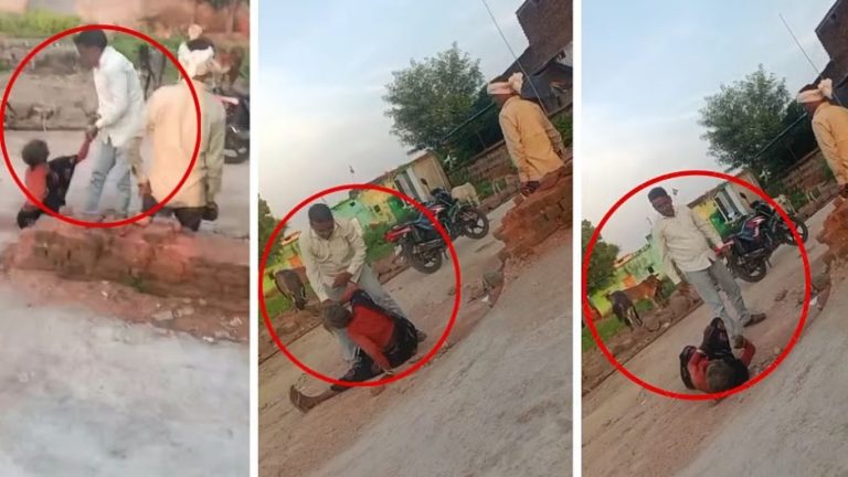 Man Attacked by Old Women:ఎవడ్రా నువ్వు.. వృద్ధురాలిపై దాడి చేసిన సర్పంచ్ భర్త..