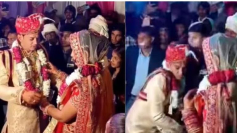 Funny Groom:  అందరి ముందు పరువు పోయిందిగా.. చిన్న పటాక్ పేలితేనే భయపడ్డ వరుడు..