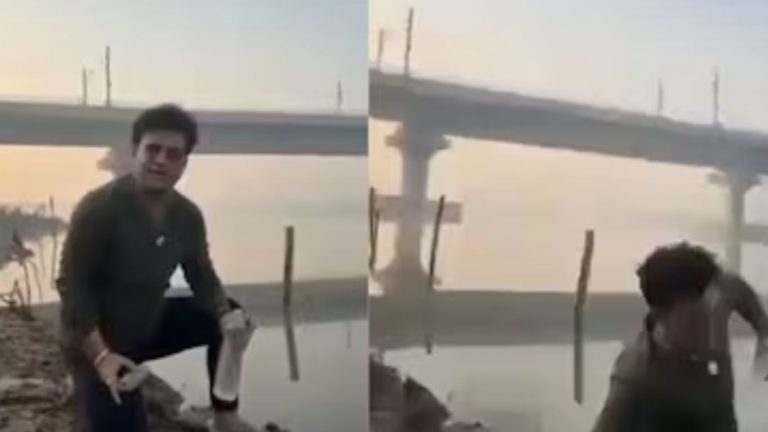 BJP MLA: రీల్స్ చేస్తూ… కాలుజారి నదిలో  పడిపోయిన ఎమ్మెల్యే…