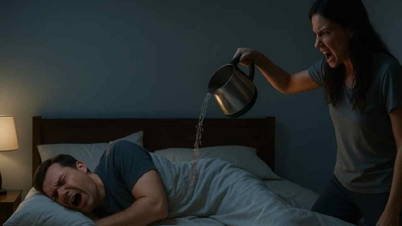 Wife attacks Husband: నిద్రిస్తున్న భర్తపై వేడి వేడి నూనె, కారం పొడితో భార్య దాడి..