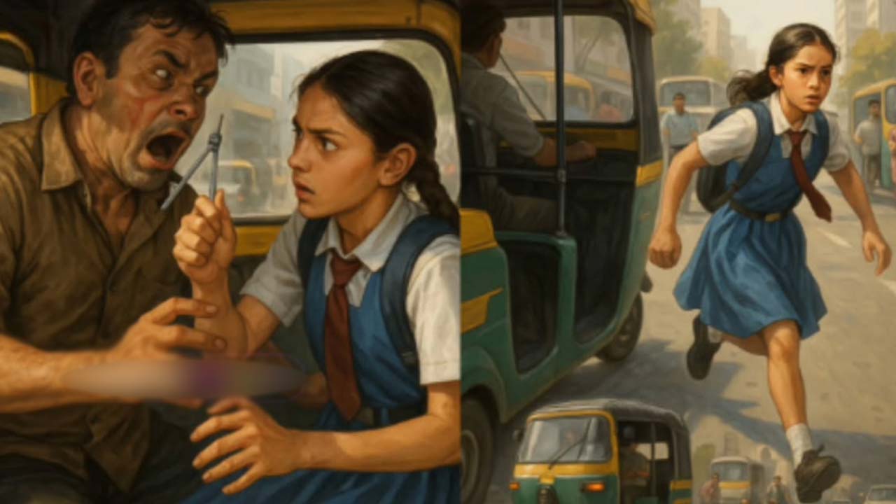 Kidnap : ఆటో నుంచి దూకిన బాలిక.. ఆరా తీస్తే అసలు విషయం బయటకు..