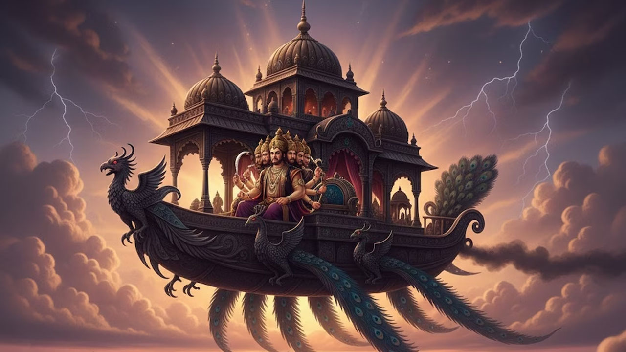 Pushpaka Vimana Story: రావణుడు పుష్పక విమానాన్ని ఎవరి నుంచి లాక్కున్నాడు..?