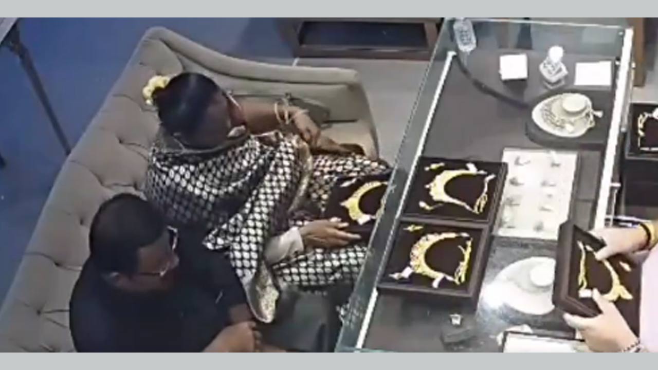 Theft: కొనడం ఎందుకు కొట్టేస్తే పోలా.. రూ. 6 లక్షలు విలువ చేసే నెక్లెస్ ను కొట్టేసిన మహిళ(వీడియో)