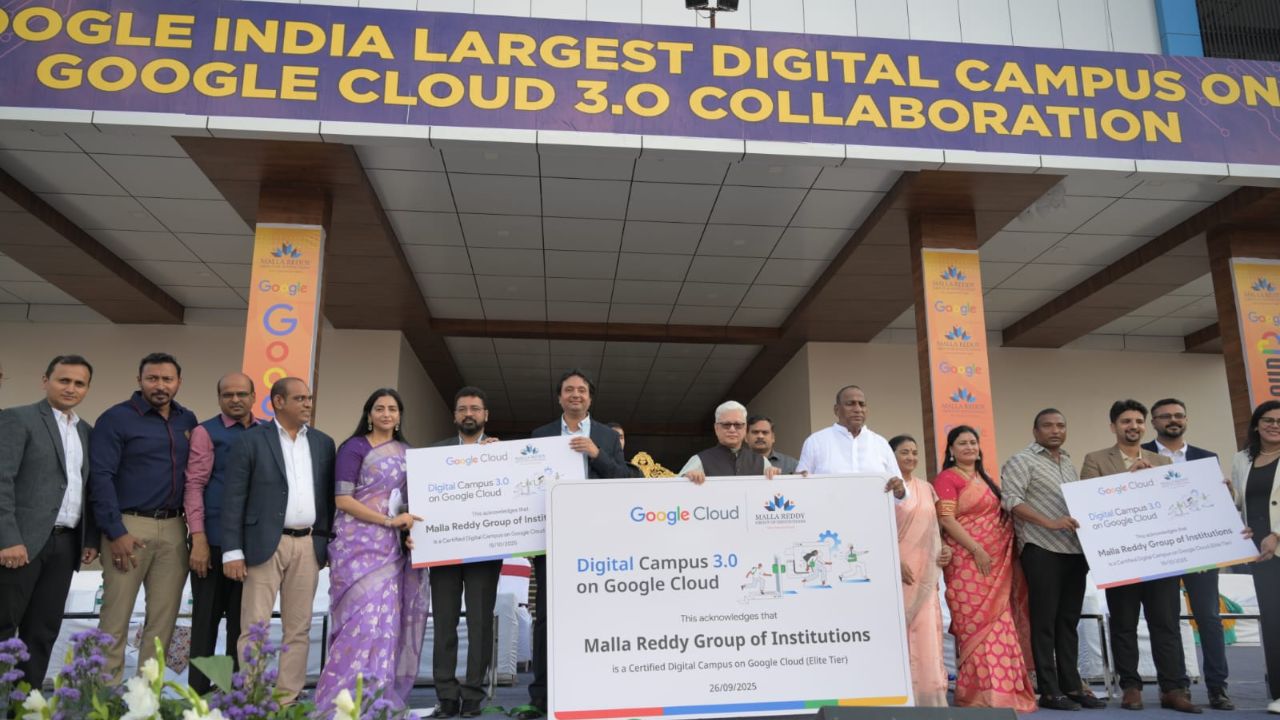 మల్లారెడ్డి గ్రూప్-గూగుల్ భాగస్వామ్యంలో ‘Digital Campus on Google Cloud’ ప్రారంభం..!