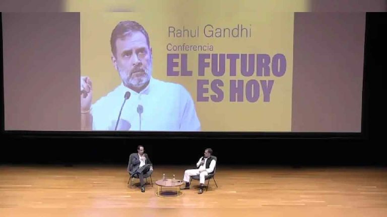 Rahul Gandhi: “ప్రజాస్వామ్యంపై దాడి జరుగుతోంది, చైనాపై ప్రశంసలు”.. కొలంబియాలో రాహుల్ గాంధీ..