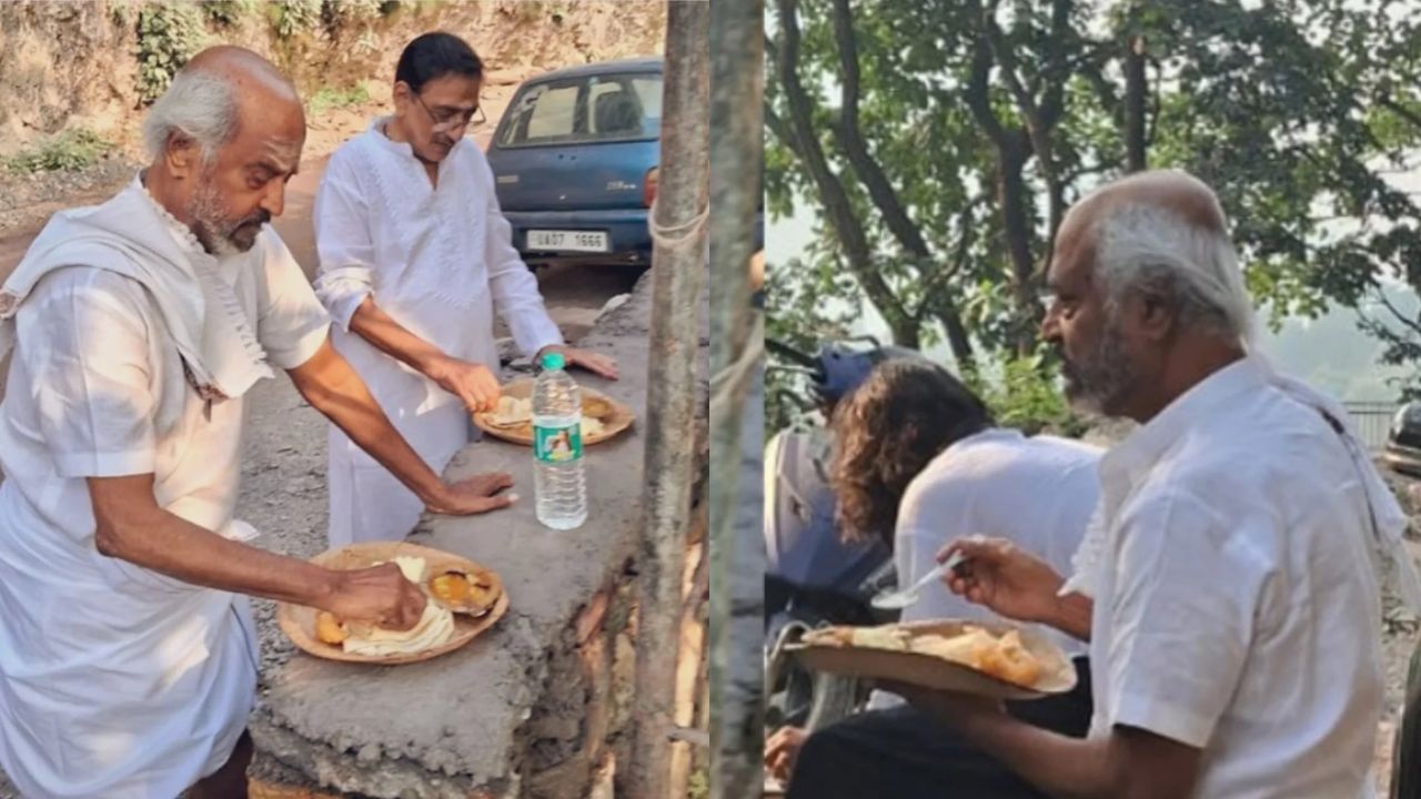 Rajinikanth: పేరుకే సూపర్ స్టార్.. కానీ ఇంత సింప్లిసిటీ ఏంటయ్యా? రోడ్డు పక్కన భోజనం చేస్తూ..