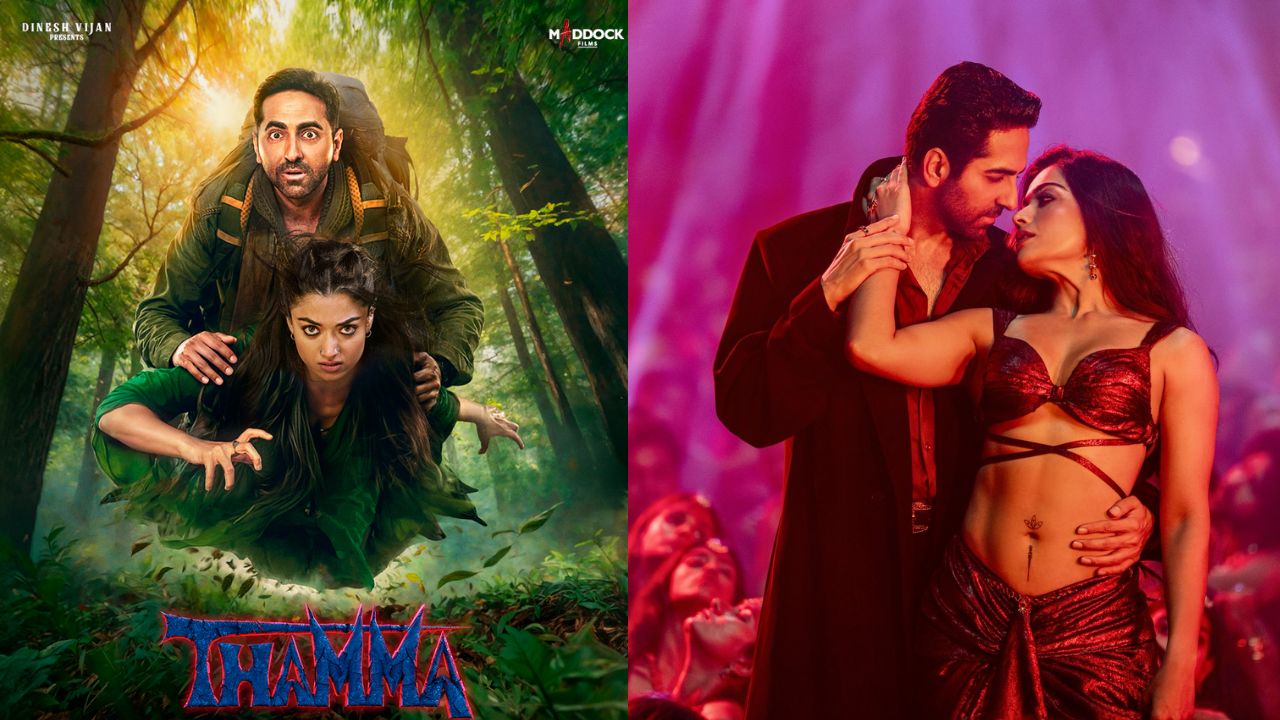 rashmikas first film after engagement is thama review