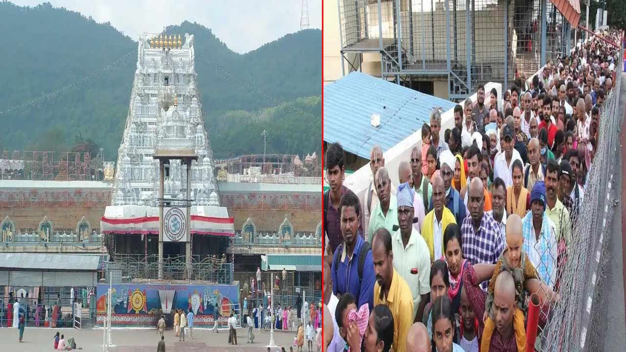 Tirumala Rush: తిరుమలలో కొనసాగుతున్న భక్తుల రద్దీ..