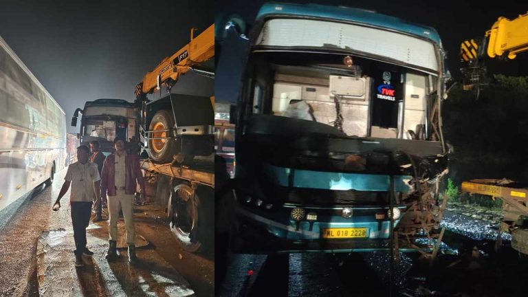 Bus Accident: బెంగళూరు హైవేపై మరో ఘోర ప్రమాదం..
