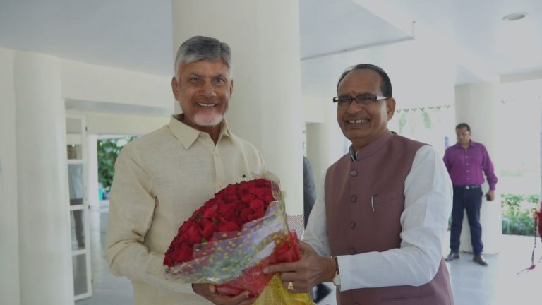 CM Chandrababu Naidu: కేంద్ర మంత్రితో సీఎం చంద్రబాబు భేటీ.. పలు అంశాలపై చర్చలు..!