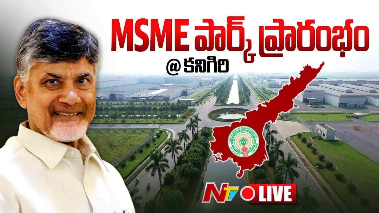 CM Chandrababu: ఎంఎస్ఎంఈ పార్క్‌ను ప్రారంభించిన సీఎం.. వర్చువల్‌గా 50 ఎంఎస్ఎంఈ పార్క్‌లకు ప్రారంభోత్సవాలు, శంకు స్థాపనలు
