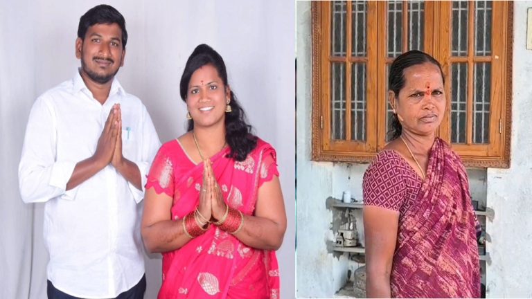 Jagtial: సర్పంచ్‌ పోరుకు కన్నతల్లితోనే పోటీ.. నామినేషన్ దాఖలు చేసిన తల్లీకూతుళ్లు