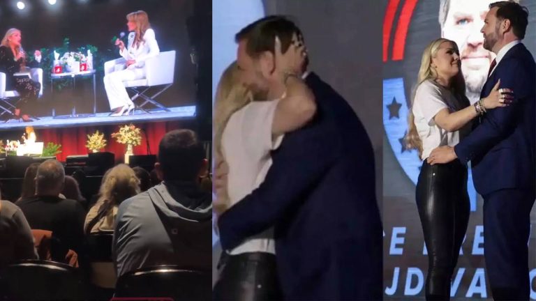 Erika Kirk: జేడీ వాన్స్‌ను అందుకే కౌగిలించుకున్నా.. ఎరికా కిర్క్ క్లారిటీ