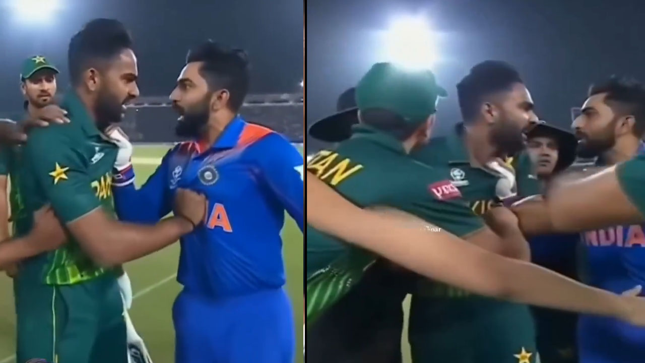 Ind vs Pak Cricketers Fight: మైదానంలో భారత్‌, పాకిస్థాన్ ప్లేయర్స్ మధ్య తీవ్ర ఘర్షణ.. గల్లాలు  పట్టుకొని కొట్టుకున్నారు..?
