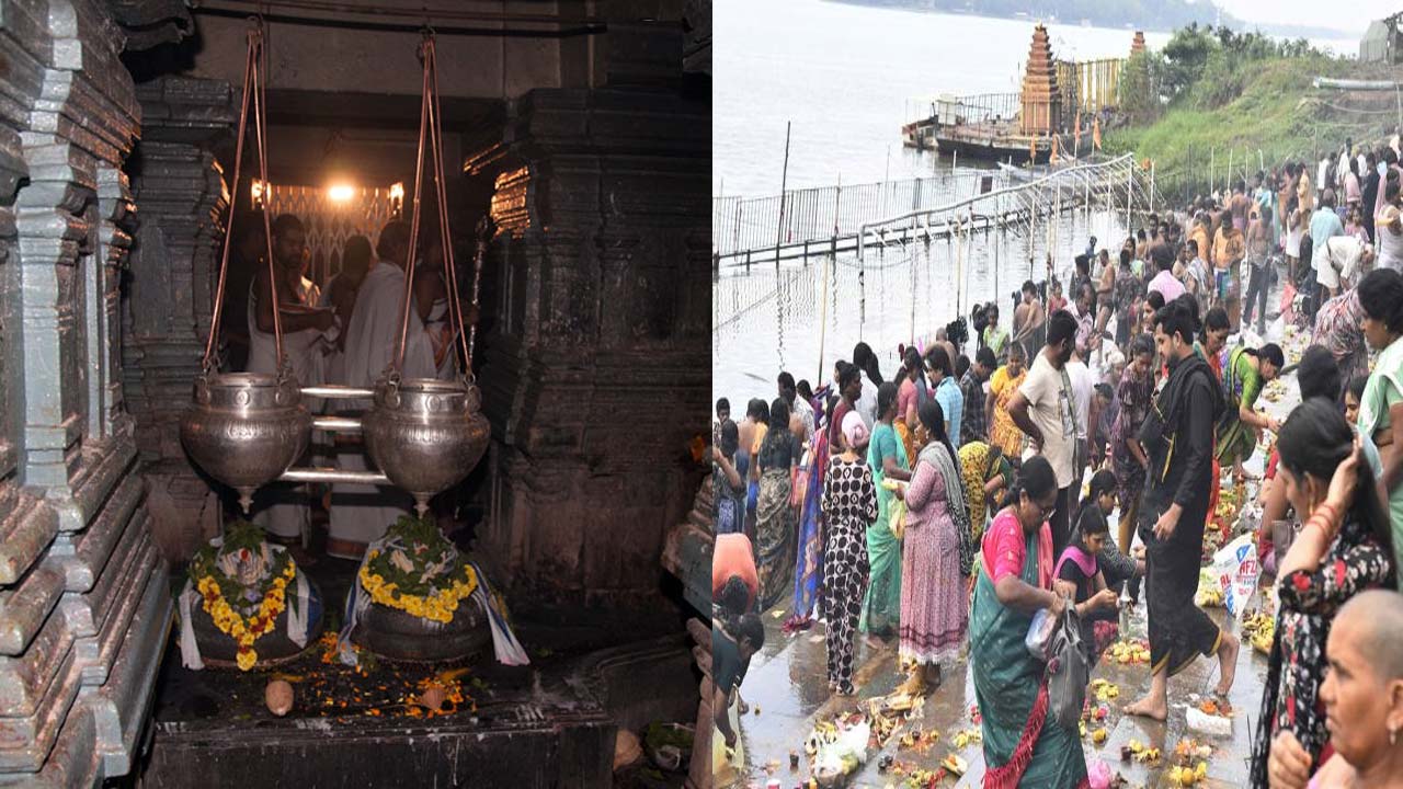 Kaleswaram: కాళేశ్వరంలో కార్తీక శోభ, ముక్తీశ్వర స్వామి దర్శనానికి పోటెత్తిన భక్తులు