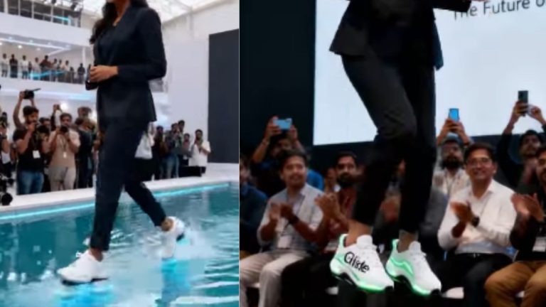 AI-Created: నీటిపై నడుస్తూ.. గాల్లో ఎగిరే షూస్ మీరు ఎప్పుడైనా చూశారా..చూడకపోతే ఓ లుక్కేయండి