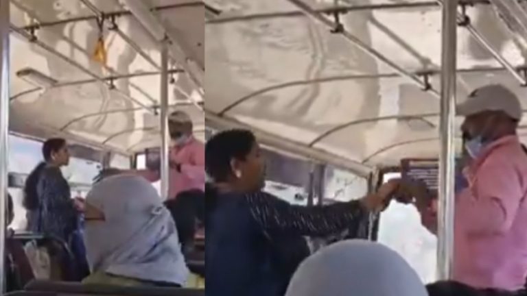 Old Man Argues Women: నా సీటు.. నాకు ఇవ్వాల్సిందే.. ఉచిత బస్సులో మహిళతో పెద్దాయన లొల్లి
