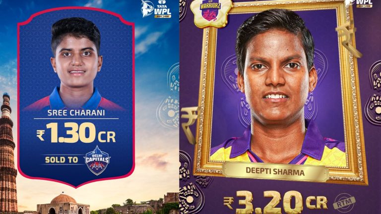WPL 2026 Auction: జాక్ పాట్ కొట్టిన తెలుగమ్మాయి శ్రీ చరణి.. అల్ రౌండర్ దీప్తి శర్మ కూడా..